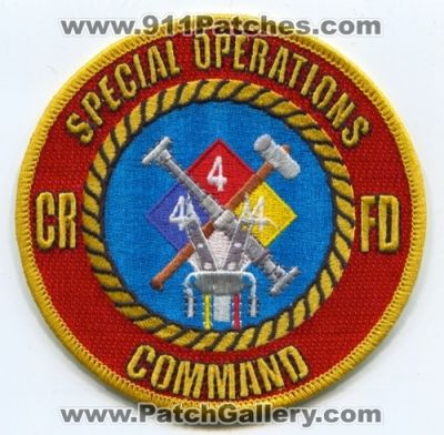 Castle Rock Fire and Rescue Department Special Operations Command Patch (Colorado)
[b]Scan From: Our Collection[/b]
Keywords: dept. crfd & soc