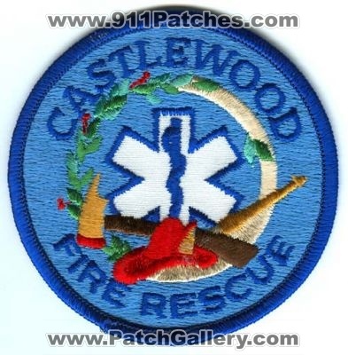 Castlewood Fire Rescue Patch (Colorado) (Defunct)
[b]Scan From: Our Collection[/b]
Now South Metro Fire Rescue
