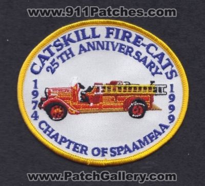 Catskill Fire Cats 25th Anniversary SPAAMFAA (New York)
Thanks to Paul Howard for this scan.
Keywords: fire-cats chapter of society for the preservation and & appreciation of antique motor fire apparatus in america