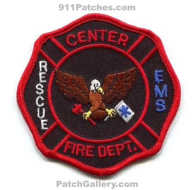 Center Fire Department Patch (Colorado)
[b]Scan From: Our Collection[/b]
Keywords: dept. rescue ems