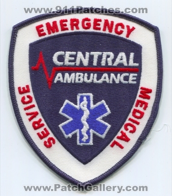 Central Ambulance Emergency Medical Services EMS Patch (UNKNOWN STATE)
Scan By: PatchGallery.com
Keywords: emt paramedic