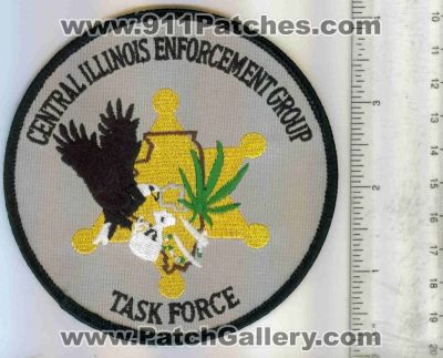 Central Illinois Enforcement Group Drug Task Force (Illinois)
Thanks to Mark C Barilovich for this scan.
Keywords: police sheriff