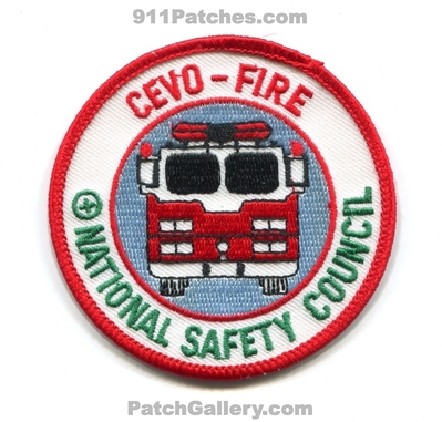 CEVO Coaching the Emergency Vehicle Operator Fire Patch (Illinois)
Scan By: PatchGallery.com
Keywords: national safety council