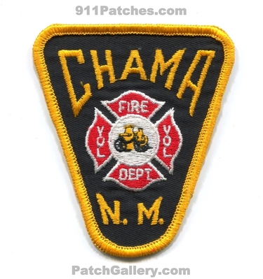 Chama Volunteer Fire Department Patch (New Mexico)
Scan By: PatchGallery.com
Keywords: vol. dept.