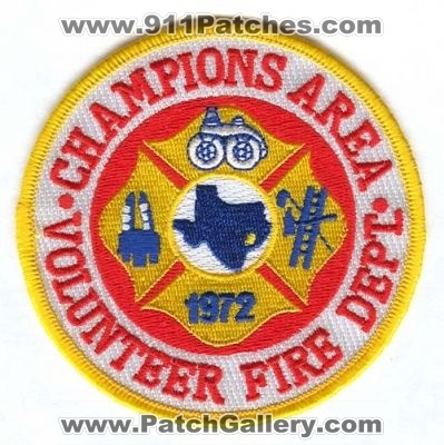 Champions Area Volunteer Fire Department (Texas)
Scan By: PatchGallery.com
Keywords: dept.