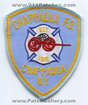 Chappaqua Fire Department Patch (New York)
Scan By: PatchGallery.com
Keywords: dept. f.d. n.y.