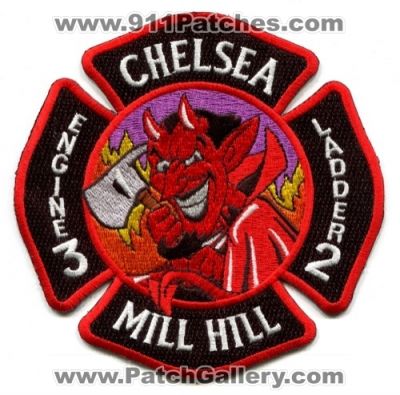 Chelsea Fire Department Engine 3 Ladder 2 (Massachusetts)
Scan By: PatchGallery.com
Keywords: dept. mill hill