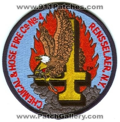 Chemical and Hose Fire Company Number 4 Patch (New York)
Scan By: PatchGallery.com
Keywords: & co. no. #4 rensselaer n.y. station