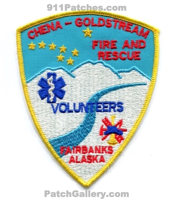 Chena-Goldstream Fire and Rescue Department Volunteers Fairbanks Patch (Alaska)
Scan By: PatchGallery.com
Keywords: dept.