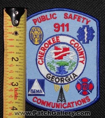 Cherokee County Public Safety Communications 911 (Georgia)
Thanks to Matthew Marano for this picture.
Keywords: dispatcher fire ems ema police sheriff department dept.