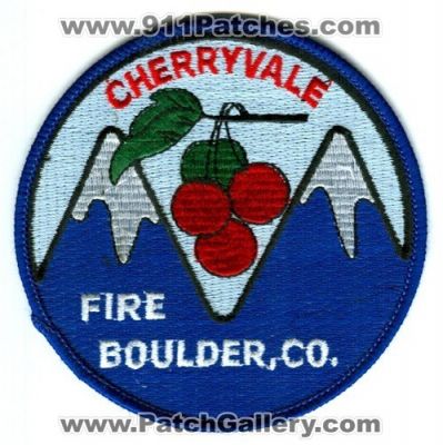Cherryvale Fire Department Patch (Colorado) (Defunct)
[b]Scan From: Our Collection[/b]
Now Rocky Mountain Fire Department
Keywords: boulder co. dept.