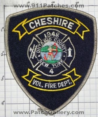Cheshire Volunteer Fire Department (New York)
Thanks to swmpside for this picture.
Keywords: vol. dept. 4 ontario county