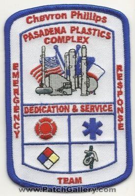 Chevron Phillips Pasadena Plastics Complex Emergency Response Team (Texas)
Thanks to Mark Hetzel Sr. for this scan.
Keywords: ert fire ems rescue hazmat haz-mat