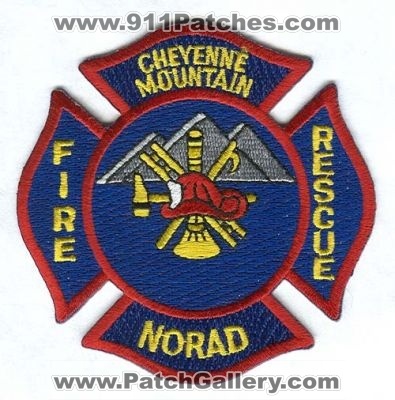 Cheyenne Mountain NORAD Fire Rescue Patch (Colorado)
[b]Scan From: Our Collection[/b]
Keywords: north american aerospace defense command usaf air force