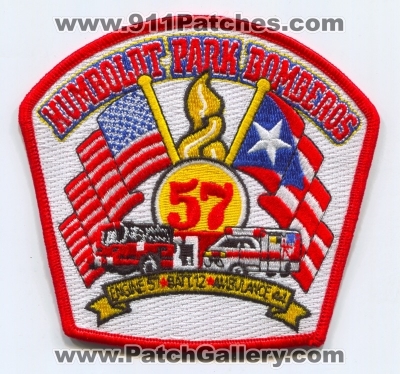 Chicago Fire Department Engine 57 Ambulance 44 Battalion 12 Patch (Illinois)
Scan By: PatchGallery.com
Keywords: dept. cfd company co. station batt. humboldt park bomberos