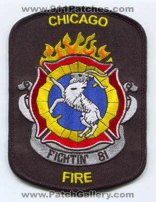 Chicago Fire Department Engine 81 Patch (Illinois)
Scan By: PatchGallery.com
Keywords: Dept. CFD C.F.D. Company Co. Station Fightin