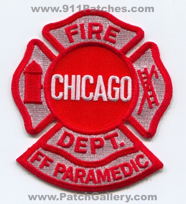 Chicago Fire Department Firefighter Paramedic Patch (Illinois)
Scan By: PatchGallery.com
Keywords: dept. cfd ff