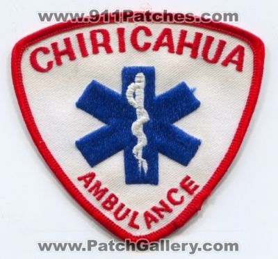 Chiricahua Ambulance (Arizona)
Scan By: PatchGallery.com
Keywords: ems emt paramedic