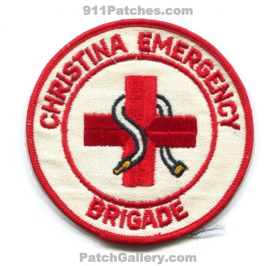 Christiana Emergency Brigade Fire EMS Patch (Delaware)
Scan By: PatchGallery.com
Keywords: department dept. ambulance