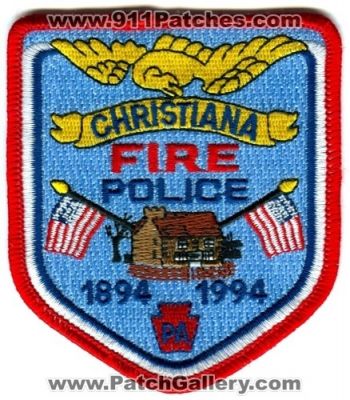 Christiana Fire Police (Pennsylvania)
Scan By: PatchGallery.com
Keywords: pa