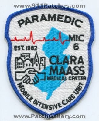 Clara Maass Medical Center Mobile Intensive Care Unit Paramedic MIC 6 (New Jersey)
Scan By: PatchGallery.com
Keywords: ems micu