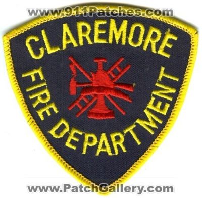 Claremore Fire Department (Oklahoma)
Scan By: PatchGallery.com

