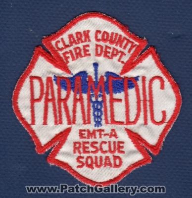 Clark County Fire Department Paramedic EMT-A Rescue Squad (Nevada)
Thanks to Paul Howard for this scan.
Keywords: co. dept. ems