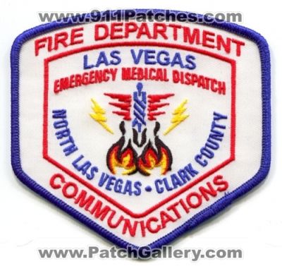 Clark County Las Vegas North Las Vegas Fire Department Communications Emergency Medical Dispatch Patch (Nevada)
Scan By: PatchGallery.com
Keywords: dept. 911 dispatcher emd