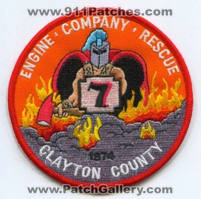 Clayton County Fire Department Company 7 (Georgia)
Scan By: PatchGallery.com
Keywords: dept. station engine rescue