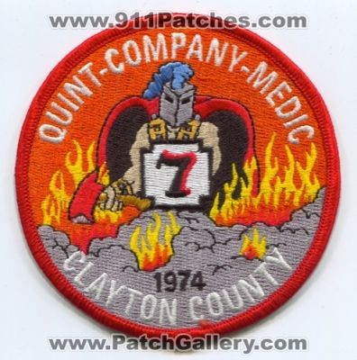 Clayton County Fire Department Company 7 (Georgia)
Scan By: PatchGallery.com
Keywords: dept. station quint medic ems