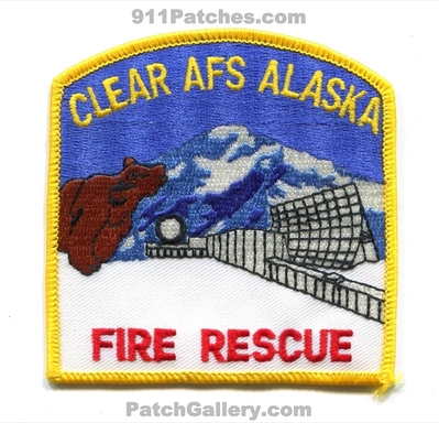 Clear Air Force Station AFS Fire Rescue Department USAF Military Patch (Alaska)
Scan By: PatchGallery.com
Keywords: dept.