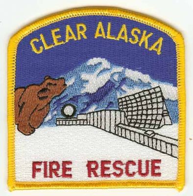 Clear Fire Rescue
Thanks to PaulsFirePatches.com for this scan.
Keywords: alaska