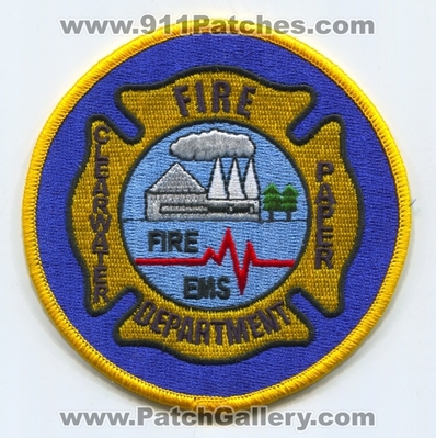 Clearwater Paper Fire Department Patch (Idaho)
Scan By: PatchGallery.com
Keywords: dept. ems lewiston corporation corp.