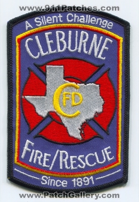 Cleburne Fire Rescue Department Patch (Texas)
Scan By: PatchGallery.com
Keywords: dept. a silent challenge