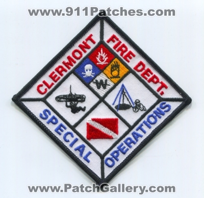 Clermont Fire Department Special Operations Patch (Florida)
Scan By: PatchGallery.com
Keywords: dept. ops.