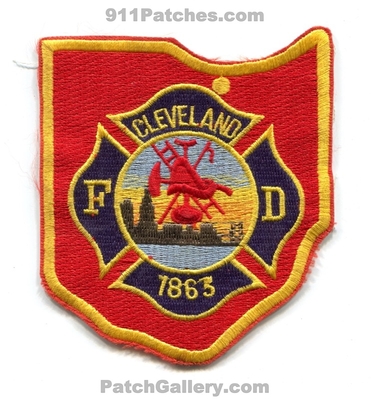 Cleveland Fire Department Patch (Ohio) (State Shape)
Scan By: PatchGallery.com
Keywords: dept. 1863