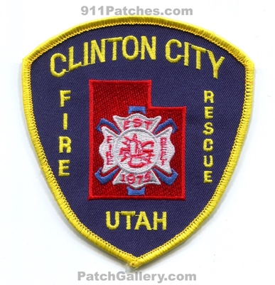 Clinton City Fire Rescue Department Patch (Utah)
Scan By: PatchGallery.com
Keywords: dept. est. 1975