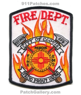 Clovis Fire Department Patch (New Mexico)
Scan By: PatchGallery.com
Keywords: city of dept. cfd est. 1909 facio prout unum