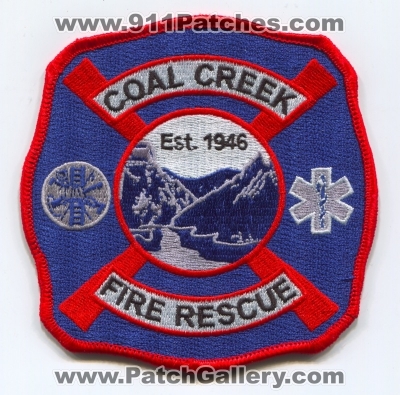 Coal Creek Canyon Fire Rescue Department Patch (Colorado)
[b]Scan From: Our Collection[/b]
[b]Patch Made By: 911Patches.com[/b]
Keywords: dept.