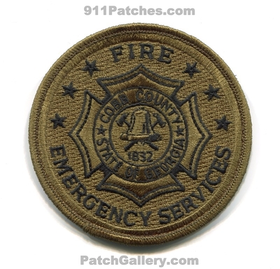 Cobb County Fire and Emergency Services Department Patch (Georgia) (Subdued)
Scan By: PatchGallery.com
Keywords: co. & es dept. 1832