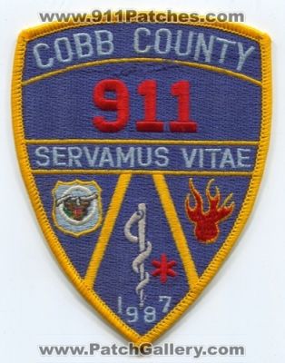 Cobb County 911 (Georgia)
Scan By: PatchGallery.com
Keywords: communications dispatcher fire ems police servamus vitae