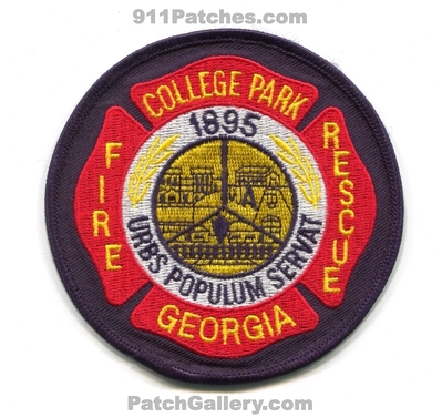 College Park Fire Rescue Department Patch (Georgia)
Scan By: PatchGallery.com
Keywords: dept. 1895 urbs populum servat