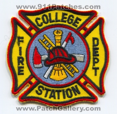 College Station Fire Department Patch (Texas)
Scan By: PatchGallery.com
Keywords: dept.