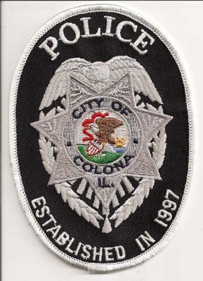 Colona Police
Thanks to EmblemAndPatchSales.com for this scan.
Keywords: illinois city of