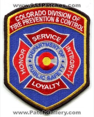 Colorado Division of Fire Prevention and Control Patch (Colorado)
[b]Scan From: Our Collection[/b]
Keywords: & department dept. of public safety dps