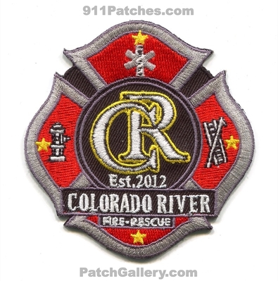 Colorado River Fire Rescue Department Patch (Colorado)
[b]Scan From: Our Collection[/b]
Keywords: dept. est. 2012