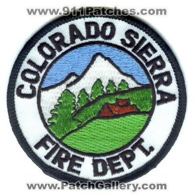 Colorado Sierra Fire Department Patch (Colorado)
[b]Scan From: Our Collection[/b]
Keywords: dept.