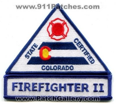 Colorado State Certified FireFighter II Patch (Colorado)
[b]Scan From: Our Collection[/b]
Keywords: 2