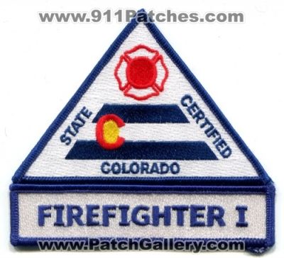 Colorado State Certified FireFighter I Patch (Colorado)
[b]Scan From: Our Collection[/b]
Keywords: 1