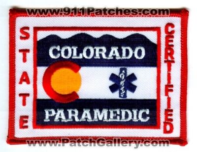 Colorado State Certified Paramedic Patch (Colorado)
[b]Scan From: Our Collection[/b]
Keywords: ems emt-p